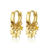 Korean Temperament Personality Wild Star Earrings Fashion Simple Earrings Ear Jewelry sku image 1