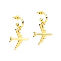 Fashion Trendy Simple Earrings Creative Airplane Earrings sku image 1