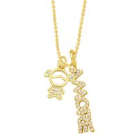 Baby Amore Necklace Simple Creative Letter Pendant sku image 2