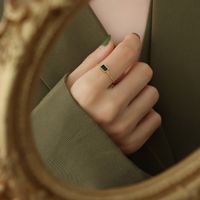 الأوروبية والأمريكية الأزياء الزركون مطعمة Pullable حلقة الإبداعية الاتجاه إصبع سلسلة معدنية اليد مجوهرات sku image 3
