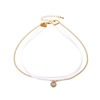 Simple Double-layer Mesh Clavicle Chain Choker Collar Clavicle Neckband sku image 1