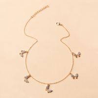 Diamond-studded Butterfly Necklace main image 1