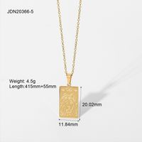 Simple Style Geometric Stainless Steel Plating Gold Plated Necklace sku image 2