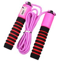 New Skipping Rope Wholesale Color Cotton Glue Skipping Student Automatic Counting Rope Sponge Handle main image 2