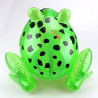 Luminous Inflatable Frog Pvc Inflatable Cartoon Animal Frog Children's Toy With Light Drawstring Frog Wholesale main image 5