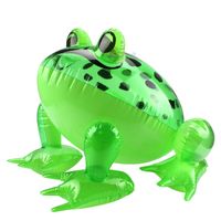 Leuchtender Aufblasbarer Frosch Pvc Aufblasbares Karikaturtierfrosch Kinderspielzeug Mit Hellem Kordelzugfrosch Großhandel main image 3