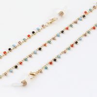 Small Color Beads Non-slip Handmade Glasses Chain Fashion Glasses Rope Lanyard Glasses Accessories main image 1