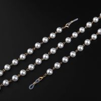 10mm Pearl Fashion Sweater Chain Glasses Chain Two-use Pearl Clip Bead Glasses Chain main image 4