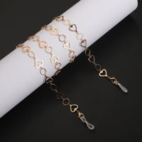 Hot Fashion Simple Gold Copper Peach Heart Eyeglasses Chain Chain Eyeglasses Chain main image 5