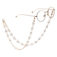Hot Fashion Simple Gold Copper Peach Heart Eyeglasses Chain Chain Eyeglasses Chain main image 6