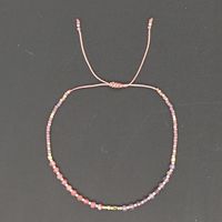 Simple Miyuki Rice Beads Hand-woven Rope Semi-precious Stone Bracelet main image 5