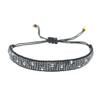 Ins Especial-interés Diseño Miyuki Cuenta Tejida A Mano Diamante Pulsera Ornamento Europeo Y Americano Personalizado Punk Pulsera main image 6