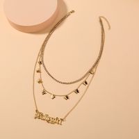 European And American Retro Accessories Gothic Letter Necklace Creative Butterfly Necklace main image 1