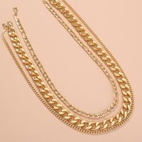 European And American Popular Jewelry Punk Hip-hop Style Multi-layer Thick Necklace Wholesale main image 3