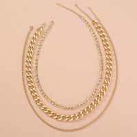 European And American Popular Jewelry Punk Hip-hop Style Multi-layer Thick Necklace Wholesale main image 4