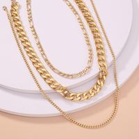 European And American Popular Jewelry Punk Hip-hop Style Multi-layer Thick Necklace Wholesale main image 5