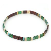 20 Years New Emerald Green Tila Beads Hand Weaving Bracelet Unisex Ornament Diy European And American Style Jewelry main image 4