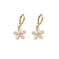 Sweet Rhinestone Opal Flower Earrings European And American Fashion Small Simple And Elegant Earrings main image 6
