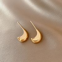 European And American Retro Ins Metal Earrings Cold Style Geometric Trending Earrings Design Sense Personalized Simple Ear Studs Wholesale main image 3