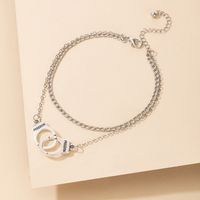 Fashion Jewelry Handcuffs Letter Double Anklet Multilayer Anklet main image 5