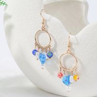 Bohemian Handmade Pearl Glaze Love Heart Earrings European And American Ins Creative Personalized And Cute Eardrop Jewelry main image 3