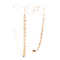 Simple New Handmade Metal Gold Small Conch Eyeglasses Chain Fashion Non-slip Glasses Cord Lanyard Gold sku image 1