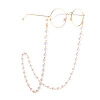 10mm Pearl Fashion Sweater Chain Glasses Chain Two-use Pearl Clip Bead Glasses Chain sku image 1