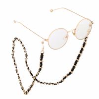 Classic Style Same Fashion Non-slip Eyeglasses Chain New Metal Glasses Cord Aluminum Zipper Color-retaining Gold And Silver Handmade sku image 1