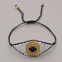 European And American Fashion Bohemian Ethnic Mgb Bead Hand-woven Turkish Devil's Eye Twin Small Bracelet sku image 1