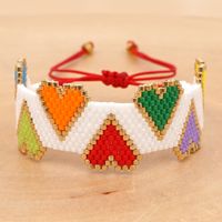 Bohemian Simple Heart Jewelry Miyuki Rice Bead Bracelet Wholesale sku image 3
