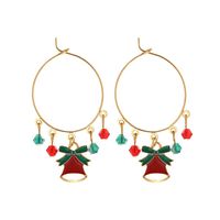 Alloy Christmas Tree Red Bow Earrings Set 4 Pairs sku image 5