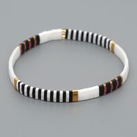 Simple Personality Autumn And Winter Piano Dark Color Punk Style Tila Rice Beads Bracelet main image 5