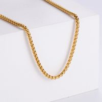 Stainless Steel 18K Gold Plated Simple Style Plating Geometric Necklace main image 5