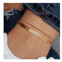 Creative Aircraft Chain Anklet Popular Personality Geometric Footwear main image 1