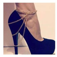 Multi-element Personality Creative Foot Ornaments Exaggerated Multi-layer Alloy Anklet main image 1