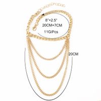Multi-element Personality Creative Foot Ornaments Exaggerated Multi-layer Alloy Anklet main image 6