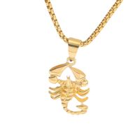 Hip Hop Scorpion Pendant Titanium Steel Necklace Men's Jewelry Wholesale main image 6