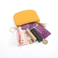 First Layer Cowhide Coin Purse New Korean Version Of Key Ring Coin Storage Bag main image 4