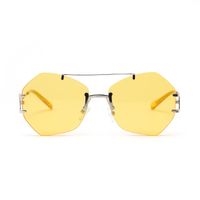 Wuhuama Glasses Ss0819 Irregular Frameless Metal Double Beam Colorful Sunglasses Female Sunglasses Men main image 5