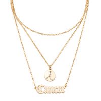 Retro Diamond-studded Symbol Clavicle Chain Twelve Constellation Necklace Letter Sweater Chain main image 6