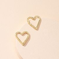 Heart Plating Alloy No Inlaid Earrings main image 1
