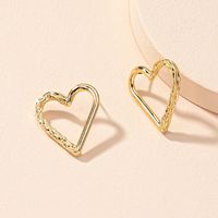Heart Plating Alloy No Inlaid Earrings main image 3