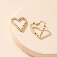 Heart Plating Alloy No Inlaid Earrings main image 4