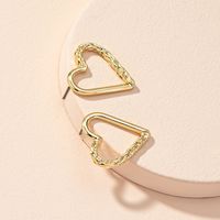 Heart Plating Alloy No Inlaid Earrings main image 5
