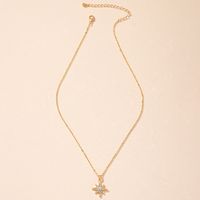 Autumn And Winter New Sweater Chain Korean Style Ins Cold Wind Eight-pointed Stars Necklace Women's Fashion Refined Rhinestone Clavicle Chain Fashion main image 3