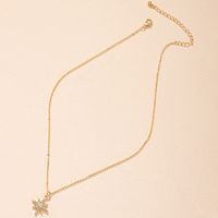 Autumn And Winter New Sweater Chain Korean Style Ins Cold Wind Eight-pointed Stars Necklace Women's Fashion Refined Rhinestone Clavicle Chain Fashion main image 4