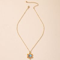 Jewelry Wholesale Korean Fashion Flower Necklace Sweet Clavicle Chain Sweater Chain Autumn And Winter main image 4