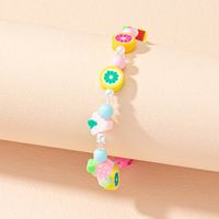 European And American Soft Ceramic Fruit Beaded Bracelet Cartoon Cute Pearl Bracelet Wholesale main image 3