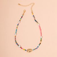 Color Bead Necklace Women's Design Sense Mori Style Fairy Little Fresh Necklace Clavicle Chain main image 2