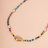 Color Bead Necklace Women's Design Sense Mori Style Fairy Little Fresh Necklace Clavicle Chain main image 3